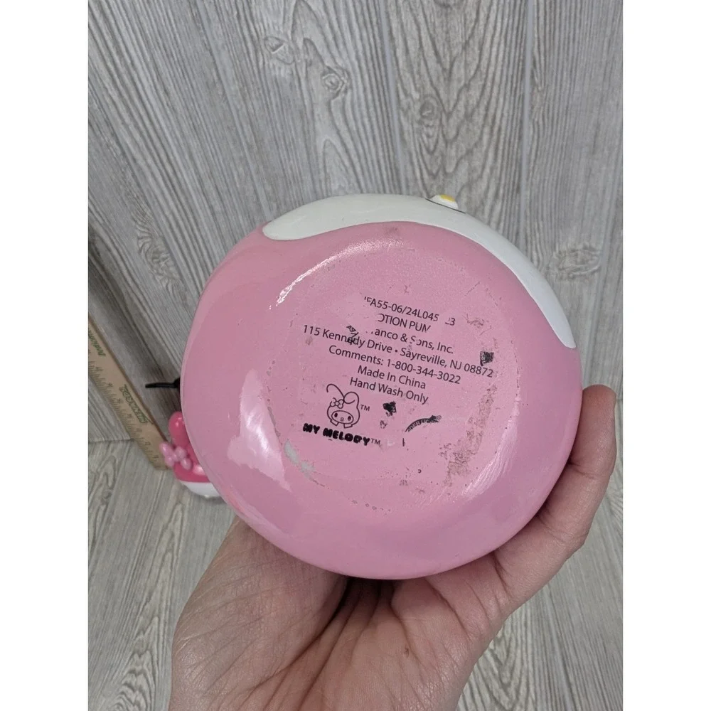 SANRIO My Melody Head Lotion Soap Dispenser Pump Pink Blue Bow